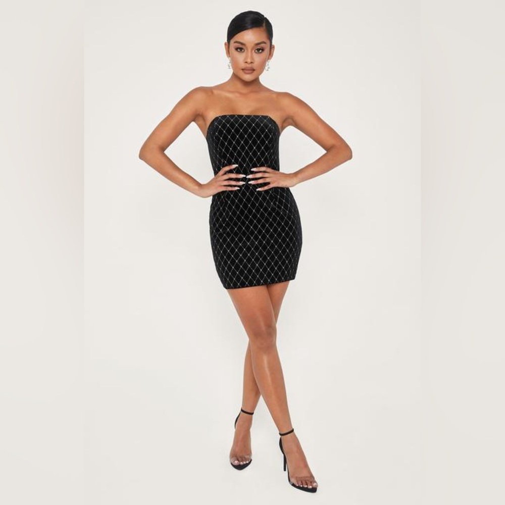 Meshkie Lindsie Velvet Mini Dress